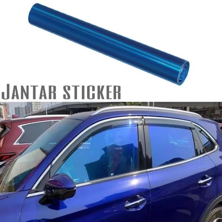 CUCI GUDANG Sticker kacafilm riben blue ice 20% dan 60% lebar 150 cm bisa untuk semua jenis mobil ka
