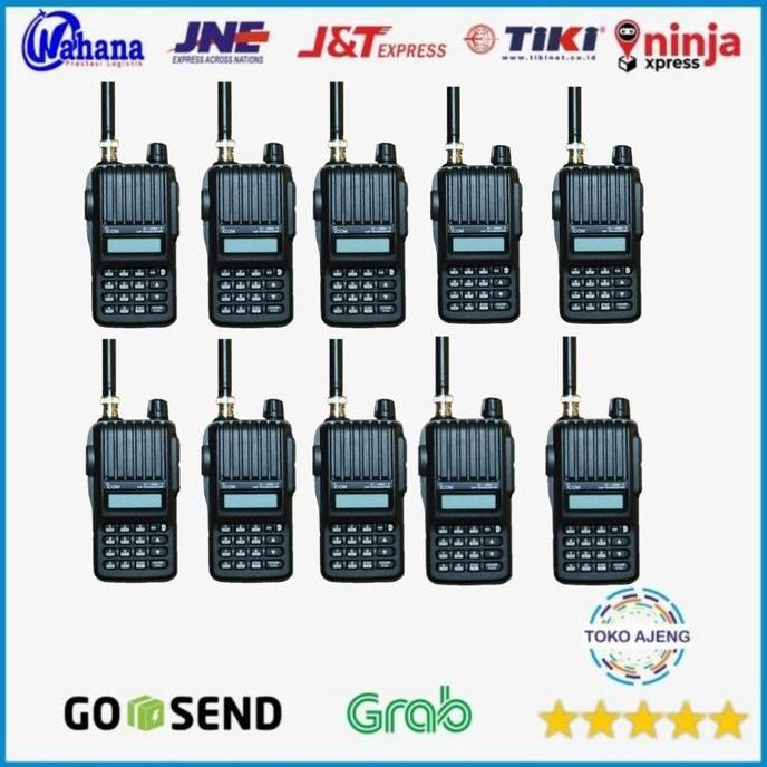 Grosir Paket 10 Unit Radio Ht Icom V80 Ic-V80 Vhf Lithium Handy Talky