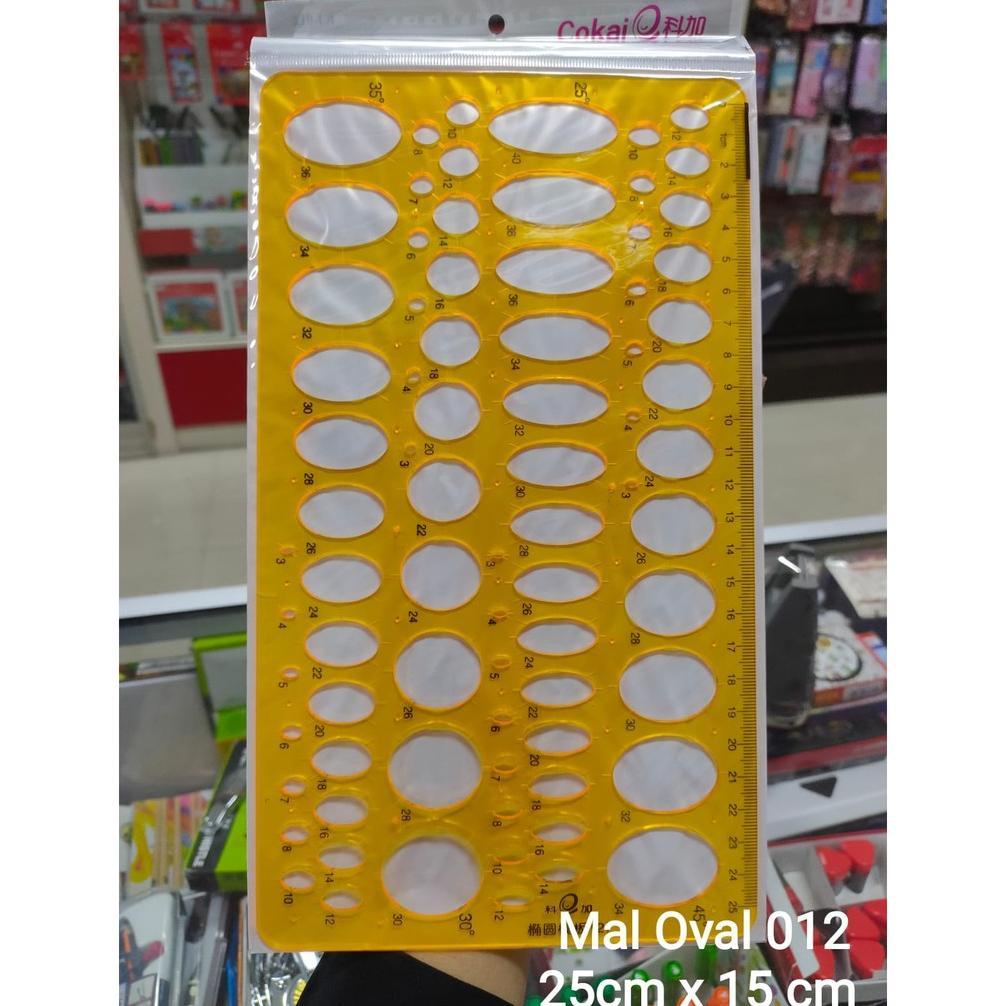 Penggaris Mal Oval Cokai Kj 012 Besar
