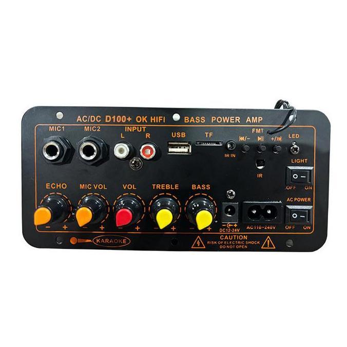 Murah D100 Amplifier Board Bluetooth 5.0 Subwoofer 10 Inch 12Inch Diy 300W Ac 220V 12V 24V Kit Mobil