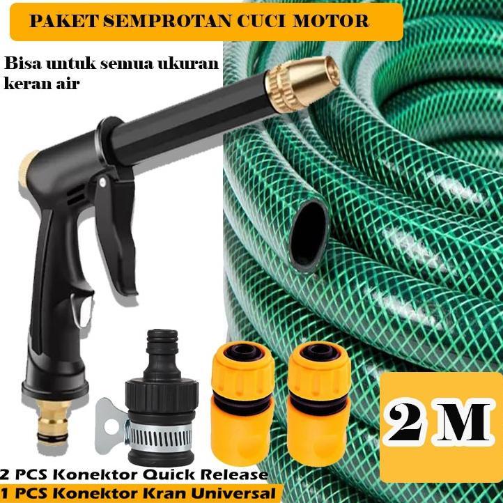 Selang Air Selang Cuci Motor Selang 1/2 - Semprotan Cuci Motor Kepala Alat Semprot Cuci Motor