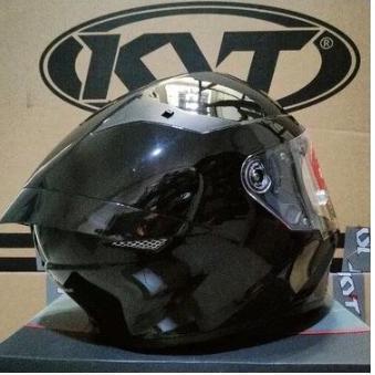 KYT TT COURSE PLAIN BLACK (Glossy)