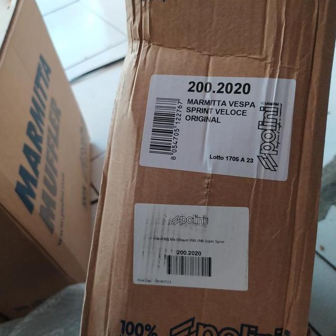 Promo Knalpot Bigbox Polini Vespa Super Sprint Original Baru Cakep