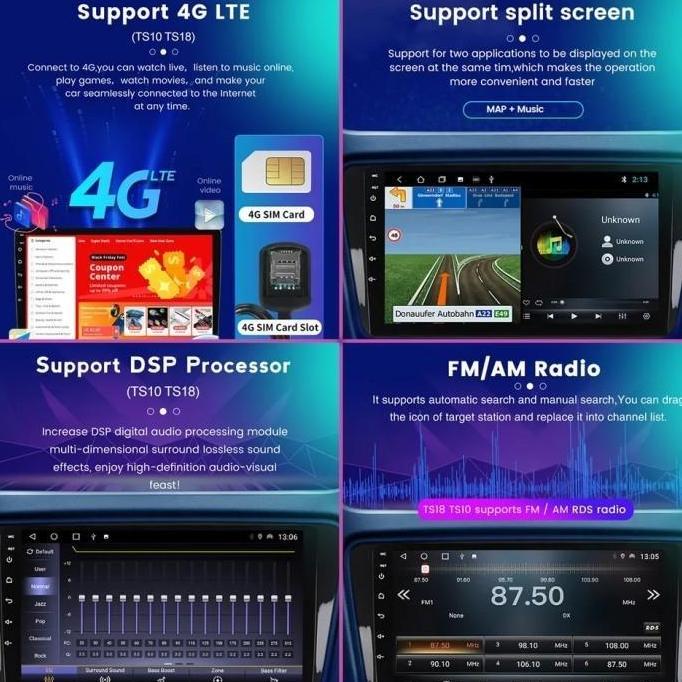 Sale Headunit Android 7" Spectum Ts10S, Oem Toyota,Qled Dsp 4G Gps Carplay