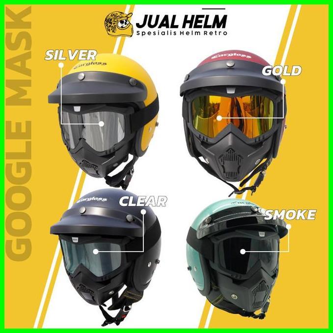 Helm Cargloss + Google Masker / Helm Google Mask