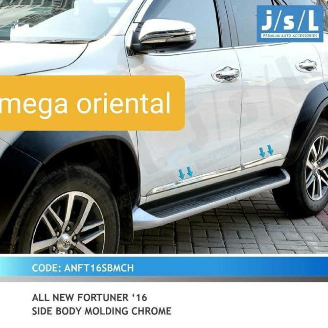 Jsl Side Body Molding / List Body Samping Chrome Fortuner Vrz Trd