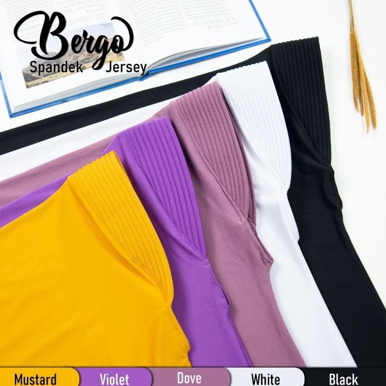 BEST DEALS Hijab Khimar Bergo Hamidah Jumbo XXL Spandek Jersey | Jilbab Mukena Bergo Simple Pad  XXL