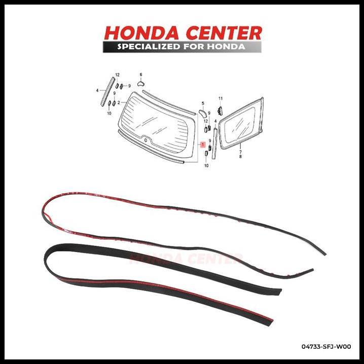 TERBARU RMX KARET DAM SET KACA BELAKANG MOBIL HONDA ODYSSEY RB1 2004 2005 2006 2007 2008 