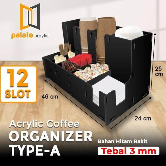 Akrilik Cup Dispenser / Rak/ Organizer Paper Cup Coffe CUP