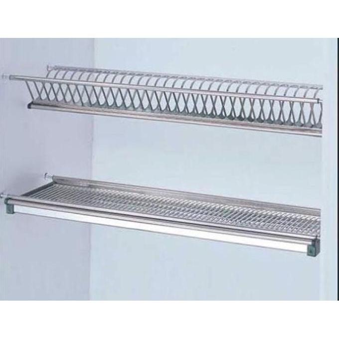 Rak Piring Gantung Stainless Steel (Twin Rak Piring SS)