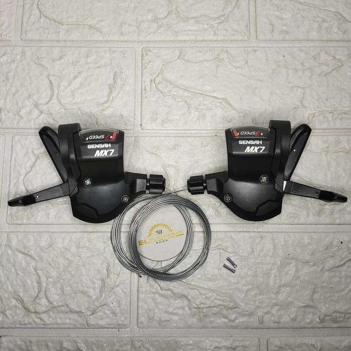 Shifter 7 x 3 Speed SENSAH MX7 Sepasang Include 2bh End Cap