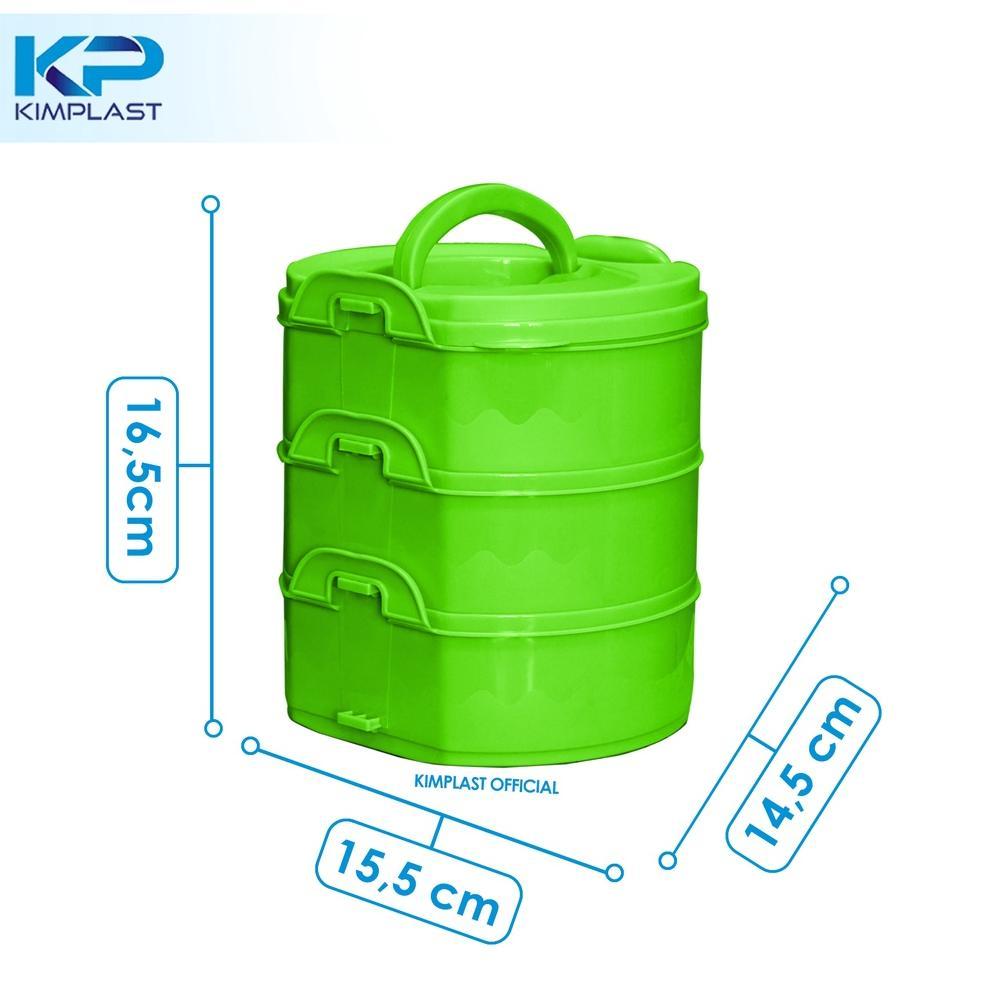 BIG SALE KIMPLAST RANTANG VALENCIA Susun 3/ Rantang susun 3 plastik / Rantang susun 3 / rantang susu