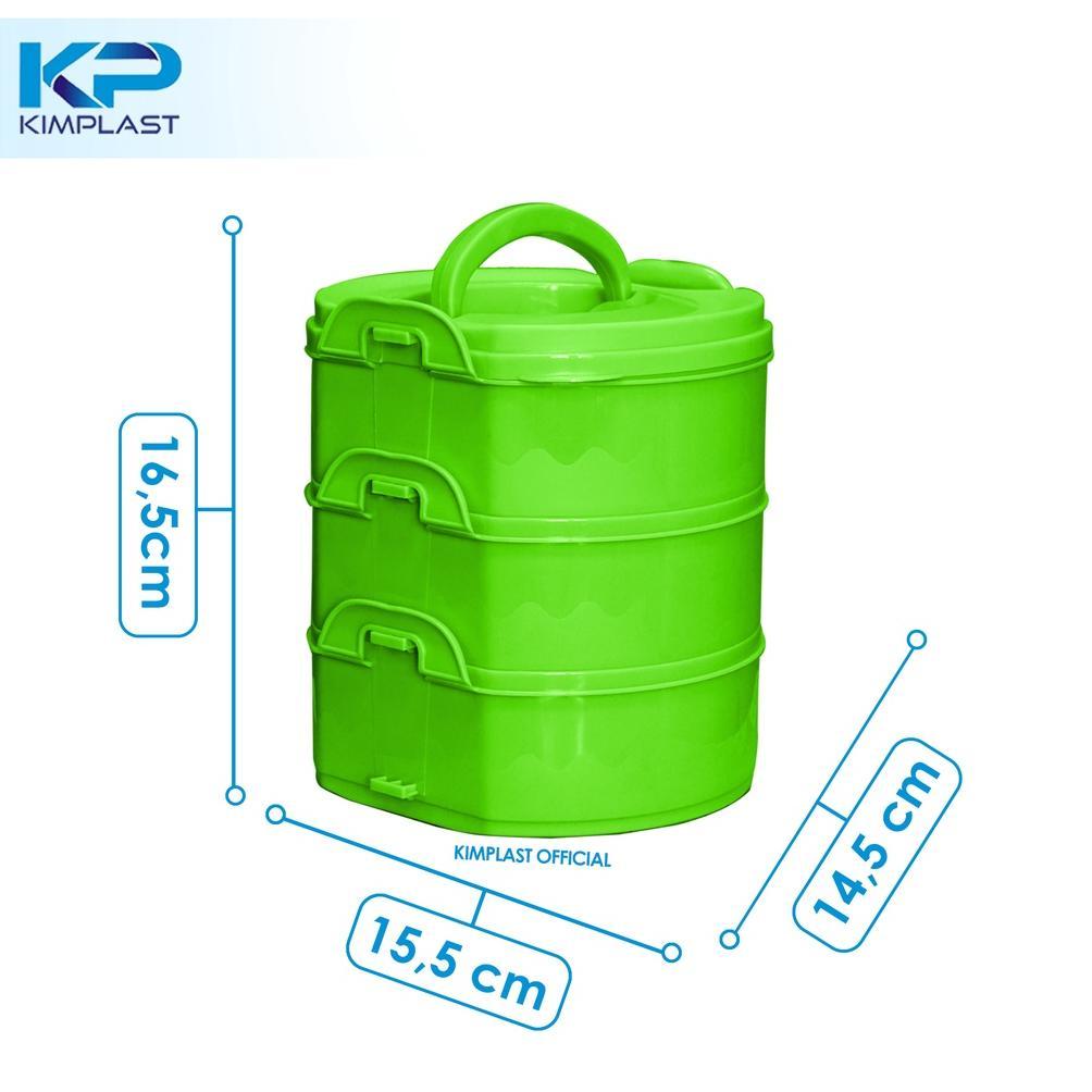 HOT DEALS KIMPLAST RANTANG VALENCIA Susun 3/ Rantang susun 3 plastik / Rantang susun 3 / rantang sus