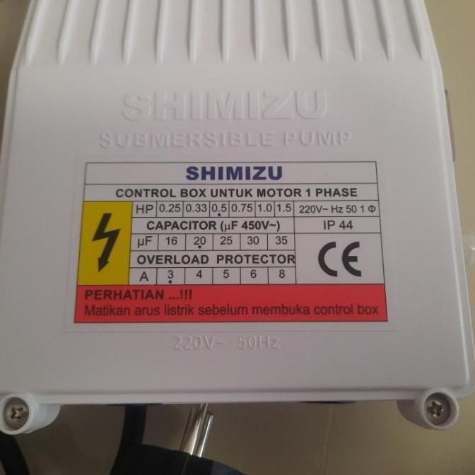 Control Box Pompa Sibel Shimizu 1/2 PK HP Submersible SPG 07 238
