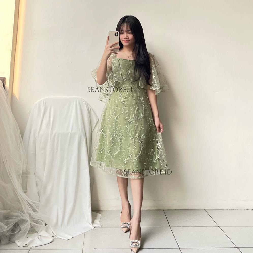 New Product Levii Dress Bridesmaid Pesta Seragaman Kondangan | Dress Natal Gereja Kekinian Terbaru |