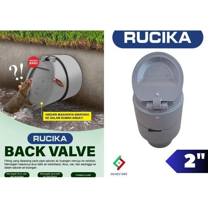 BACK FLOW VALVE 2" TUTUP ANTITIKUS RUCIKA 2 INCH BACK FLOW 2" RUCIKA