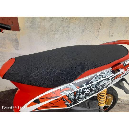Grade Ori Kulit Jok Pres Prima Jahit List Tebal Beat, Mio, Vario,Scoopy,Soul Gt, Mio J, Motor Bebek