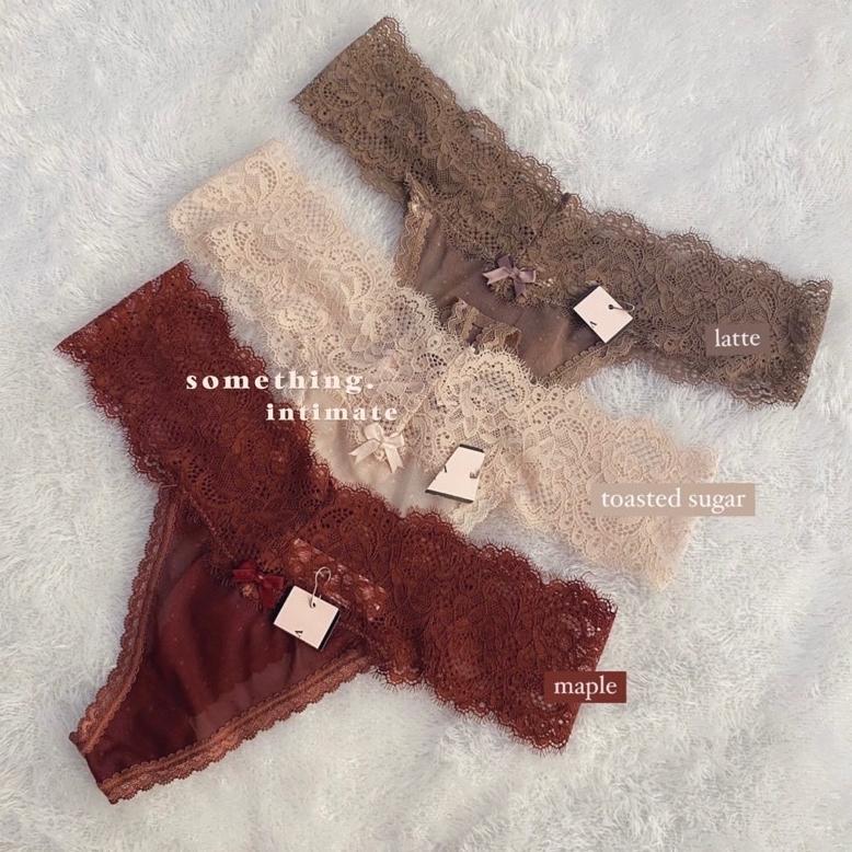 NEW DEALS VS THE LACIE SOLANGE FLORAL LACE PANTY UNDERWEAR / SEXY PANTIES LINGERIE SEMI THONG GSTRIN