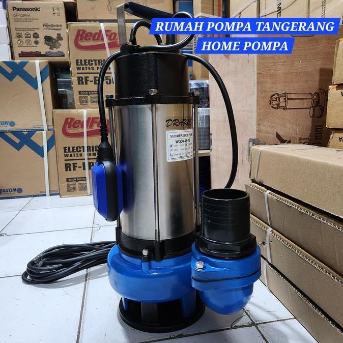 Grosir Pompa Celup Air Kotor Drakos 3Hp Wqdy 45-10 Submersible Pump Pompa Kuras Banjir Limbah Out Pu