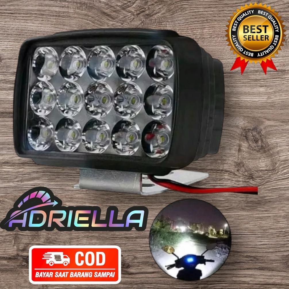 Grade Ori Lampu Led Mobil Motor Sorot Tembak 15 Mata Laser Gun Super Terang