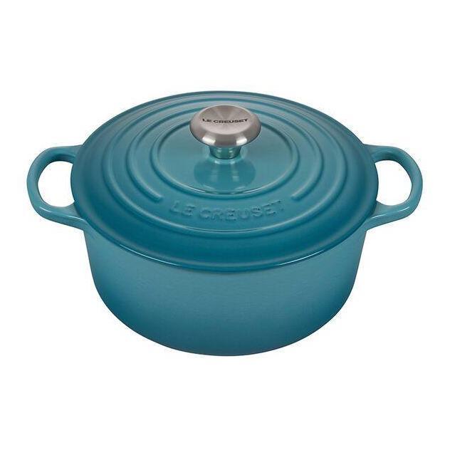 Murah Le Creuset Signature 24 Cm / 4.2 L Dutch Oven Original Perancis