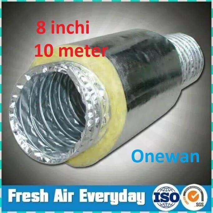 Grosir Flexible Cerobong Ducting Isolasi 8" / Pipa Exhaust Ducting Aluminium
