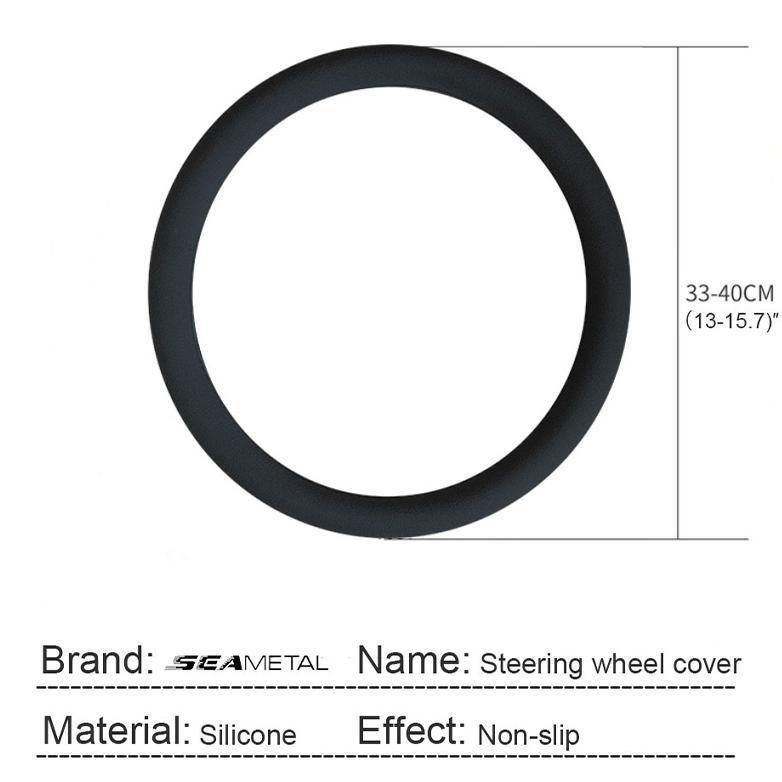 Discount Seametal Cover Stir Mobil Universal Bahan Silicon Sarung Stir Mobil Silikon 30-40Cm 38Cm 40