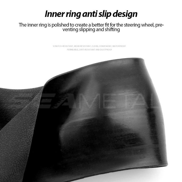 Diskont Seametal Cover Stir Mobil Universal Bahan Silicon Sarung Stir Mobil Silikon 30-40Cm 38Cm 40C