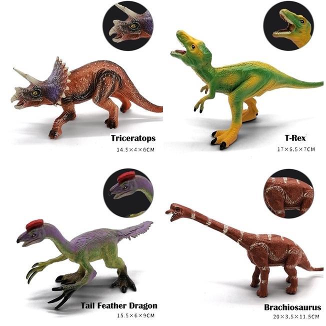 premium mainan anak dinosaurus action figure dinosaur karet dino trex