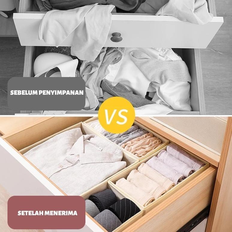 100% aman kotak penyimpanan serba bisa/penyimpan ajaib/kotak kategori/kotak multifungsi/organizer le