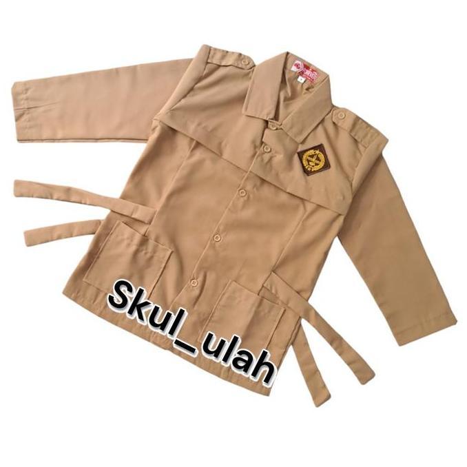 Baju Seragam Sekolah Pramuka SMP Cewek Lengan Panjang