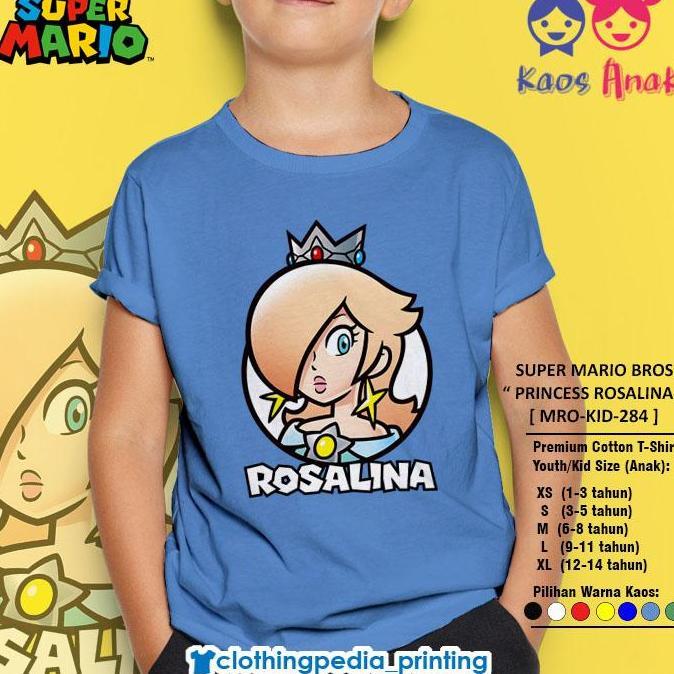 Kaos Anak Princess Rosalina The Super Mario Bros Rosalina Kid T-Shirt