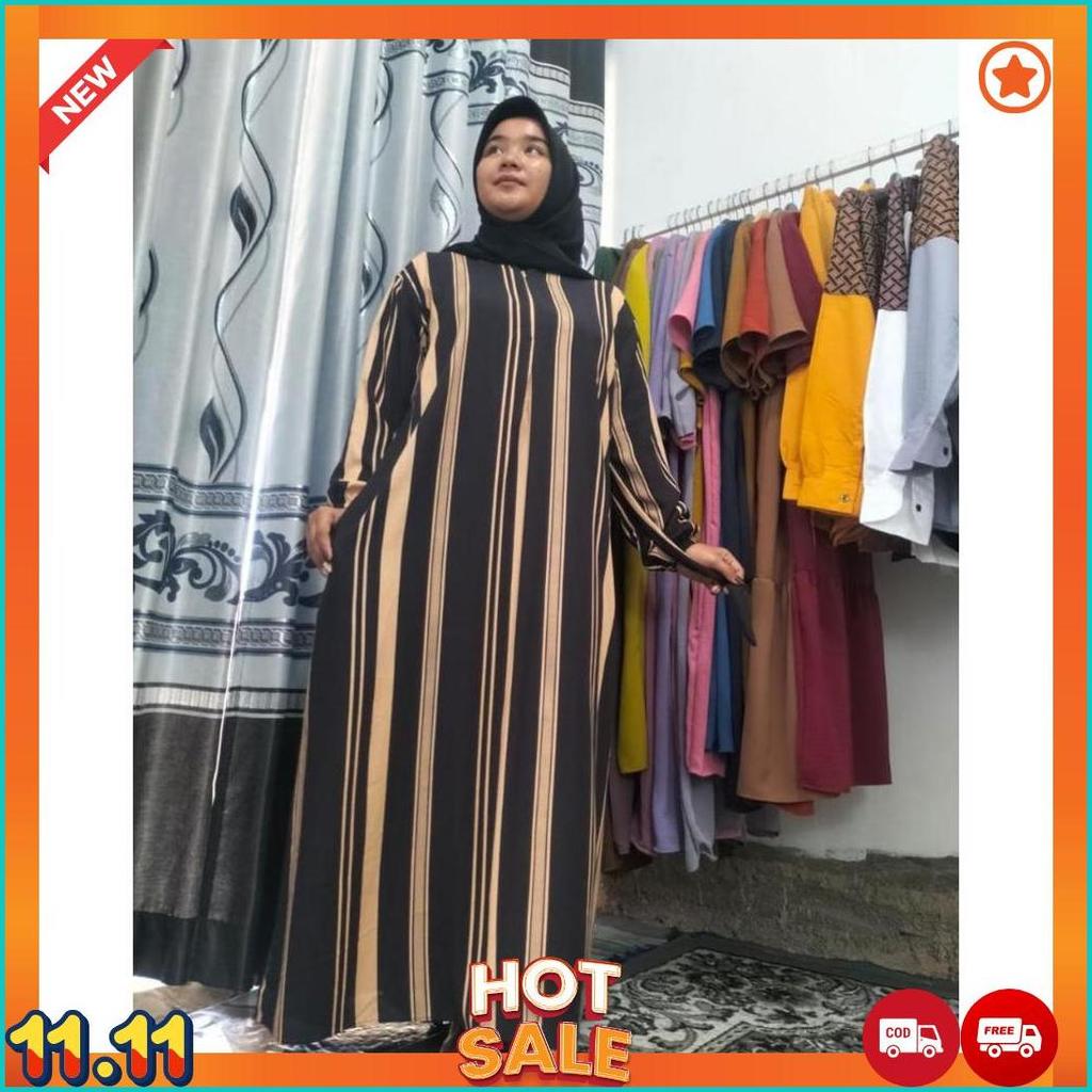 Gamis Anita Long Dress Rayon Twill Premium Jumbo Ld 120 Pb 135 [L11]