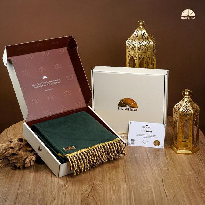 Universa Sajadah Anak (M) - Sajadah Polos Premium, Sajadah Busa Empuk Bulu Alas Kulit Anti Slip