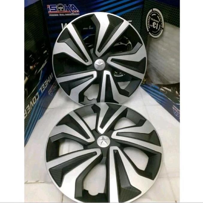 DOP VELG MOBIL CARY GRANDMAX  PICKUP RING 13 14 SILVER CHROME GARANSI