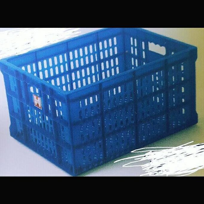 Box Container Hanata 2201 Plastik Krat Keranjang Industri Rak Susun Serbaguna Sayur Buah Ikan Kotak 