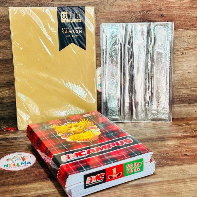 prokela_store - paket buku tulis smp sma campus isi 5 lembar 1 buku plus sampul kertas coklat dan sa