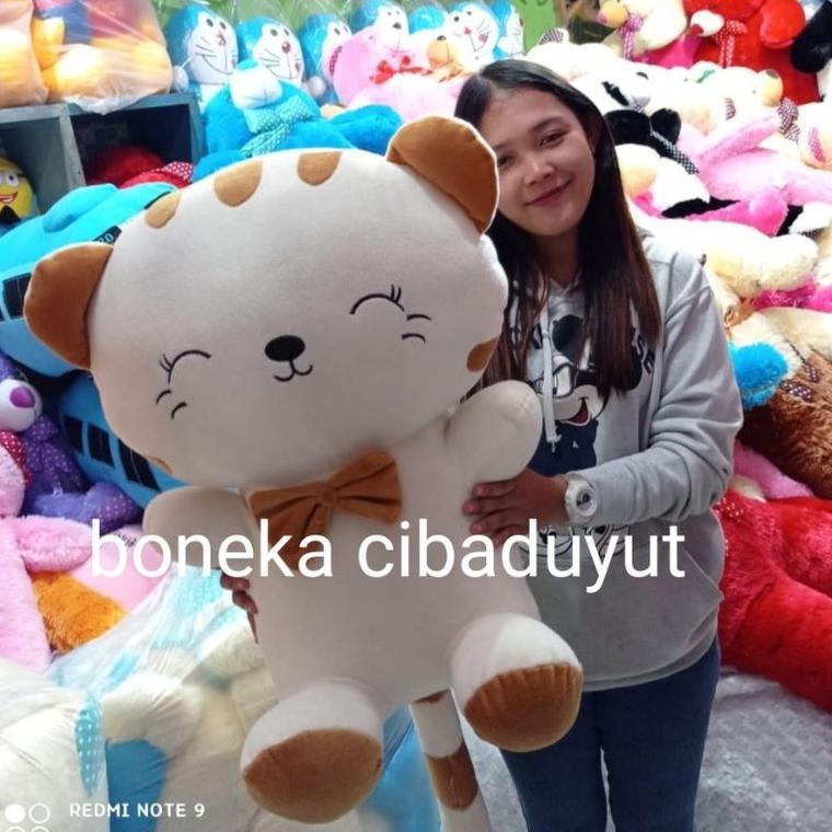 Boneka Kucing Korea Jumbo Kucing Keberuntungan Lucu