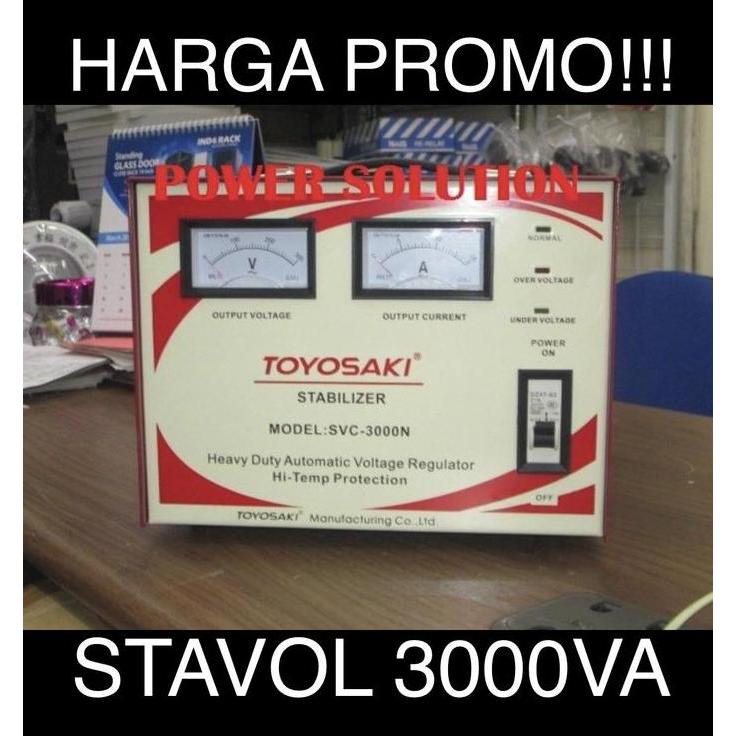 STABILIZER TOYOSAKI SVC3000N, STABILIZER TOYOSAKI 3000VA Murah