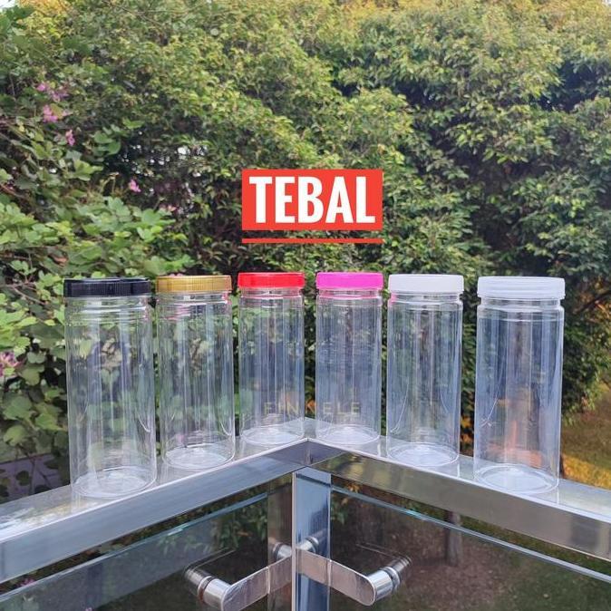 Ready Isi 80 Pcs Toples Tabung 500ml Slim / Toples Plastik 500ml / Toples Bawang Kue / Toples Snack