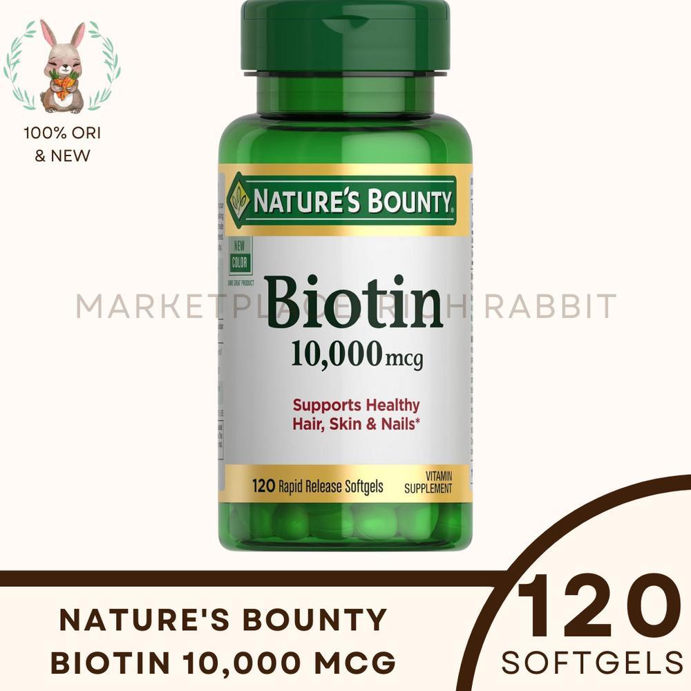 Nature's Bounty Biotin 10000 MCG Natures Kuku Rambut Kulit