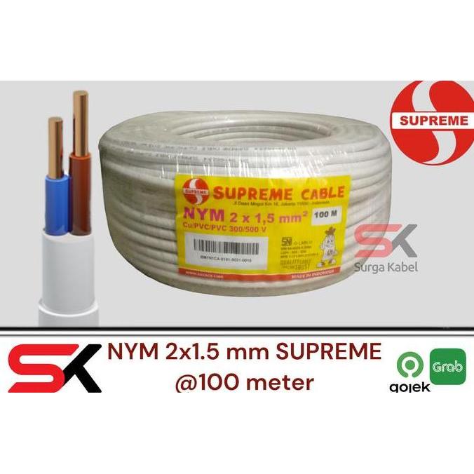 Yuk,Cod,Bisa- Kabel Supreme Nym 2X1.5Mm/ Nym 2 X 1.5/ Nym 2X1,5/ Nym 2 X 1,5 @100M