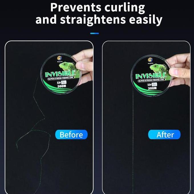 Price Tali Pancing Nilon 300M Senar Bunglon Speckle Anti Keriting Mudah Tenggelam