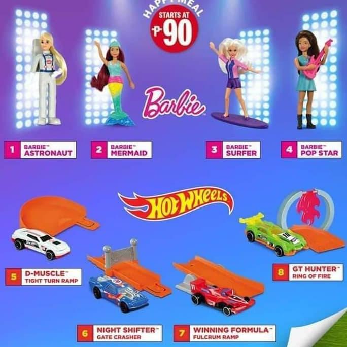 Altwood- Happy Meal Barbie 2019 Hot Wheels Mcd Mcdonald