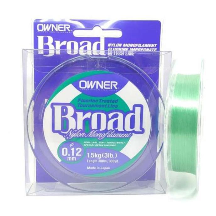 Senar Owner Broad 300M Ukuran Lengkap 0.12 0.14 0.18 0.20 0.22 0.24 0.26 0.28 0.30 0.33 0.37 0.40 Le