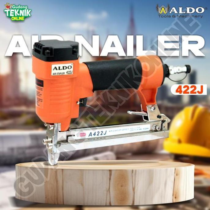 CEFRUCHE STAPLES TEMBAK ALDO 422J / Mesin Stapler Tembak ALDO 422 J Air Nailler - Alat Paku Staples 