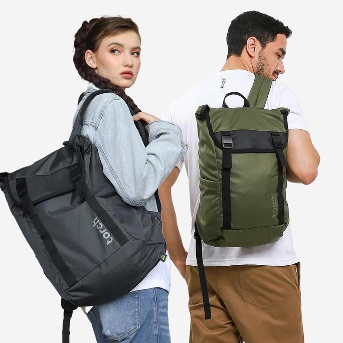 Cod,Bisa- Torch Tas Ransel Punggung Pria Wanita - Backpack Rain Cover Ider