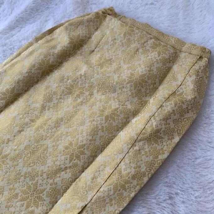 Hadirpopuler- Songket Bawahan Wanita // Rok Songket Instan Ukuran S-2Xl Rok Songket Kebaya Terbaru M