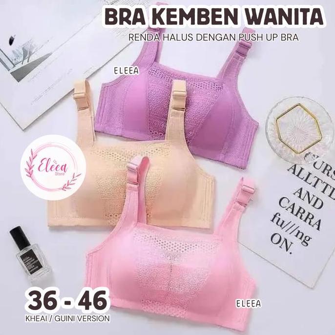 Wkwkwk- Paket 3Pcs Bh Kemben 701 Kheai Guini Tanpa Kawat Kait 4 Push Up Bra Wanita Pengencang Lemak 