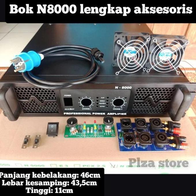 Bok power amplifier tipe N8000 lengkap aksesoris Box power amplifier N8000 komplit aksesoris bahan b